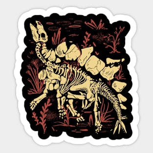 Stegosaurus Fossils Sticker